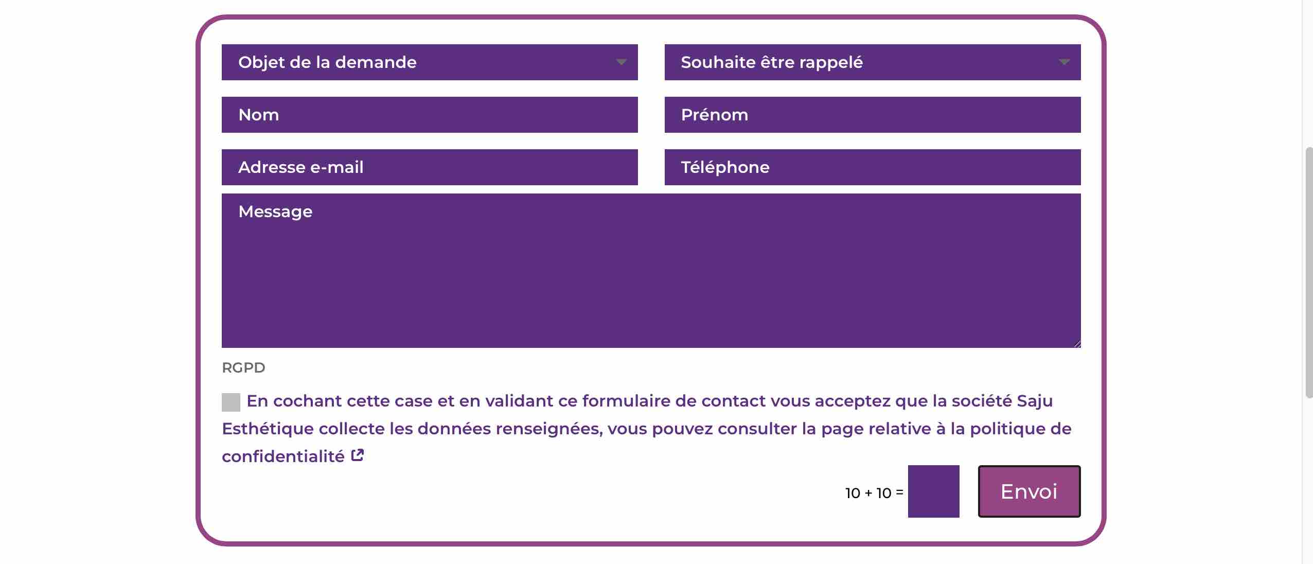 Formulaire intelligent